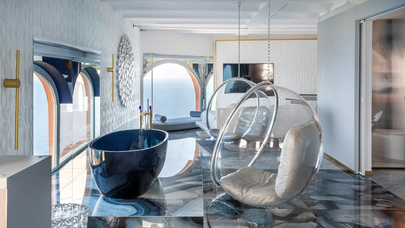 Art Suite Punta Tragara Hotel a Capri con superfici Tele di Marmo Precious
