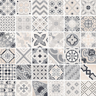 Casalgrande Padana Opus Cementina Multicolor Grigia Mix, decoro cementina