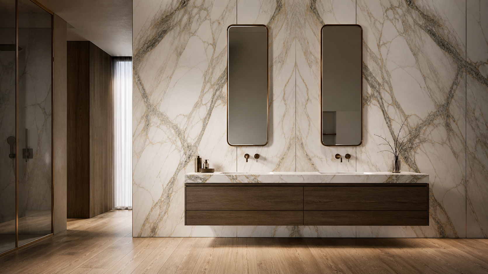 Marble-Effect Wall Tiles