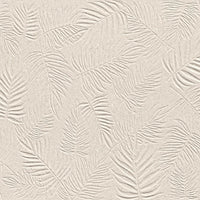 Atlas Concorde 3D Wall Carve Leaf Ivory Matte