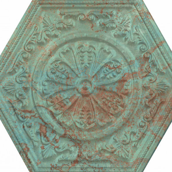 Apavisa Zinc Green Mix Decor Hexagon